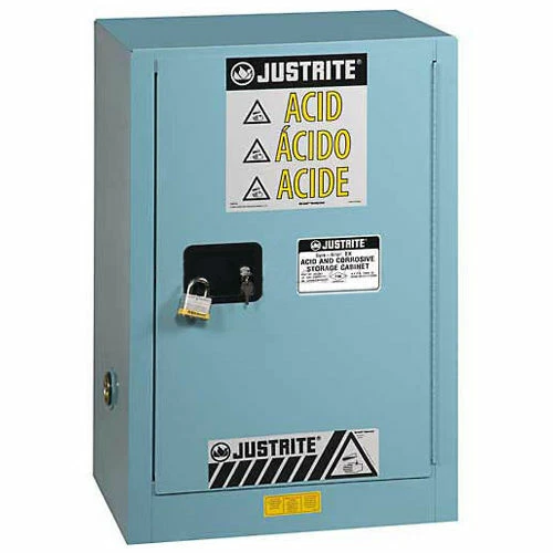 Justrite 12 Gal. Acid Corrosive Cabinet w/Painted Bottom,