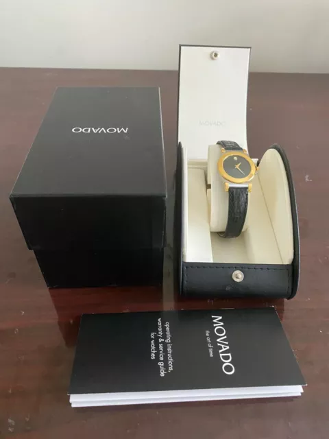 Movado 81 A1 838.2 Two Tone Women's Swiss Watch 0600431