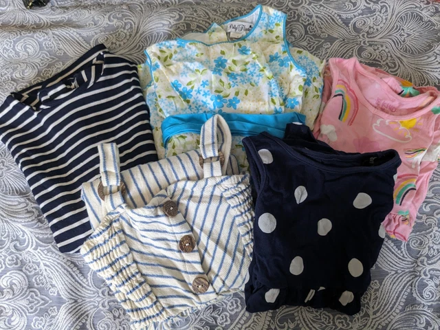 Girls Age 3-4 Dresses Bundle Job Lot Summer Clothes
