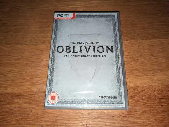 The Elder Scrolls IV Oblivion 5th anniversary edition 4 DVD ROM PC- New Sealed