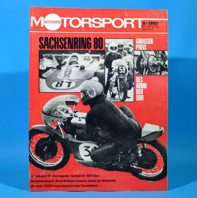 DDR Illustrierter Motorsport IMS 8/1980 Sachsenring Wörlitz Dessau Wasserski B