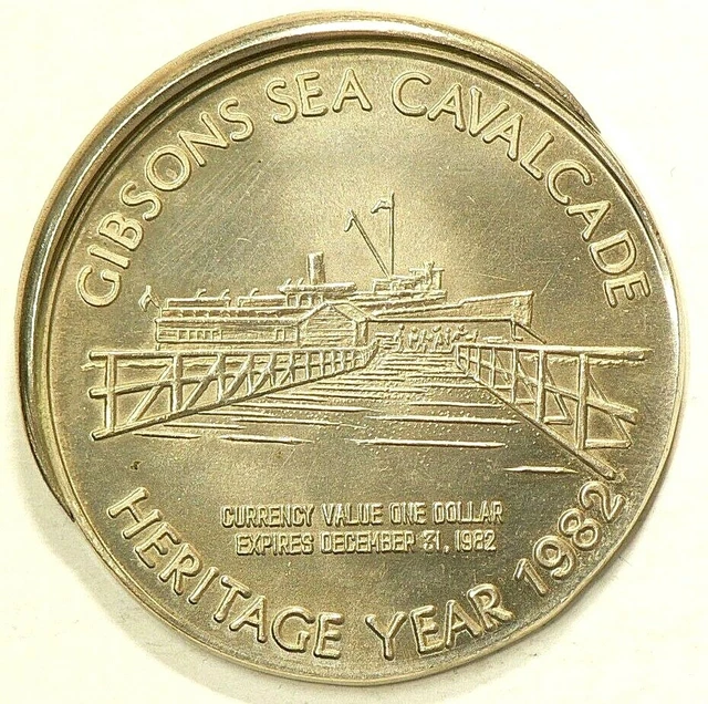 1982 Canada $1 British Columbia Dollar Broadstruck ERROR #4747