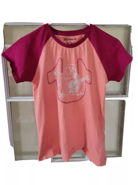 True Religion Short Sleeves T- Shirt Girl’s Size 16 XL free shipping