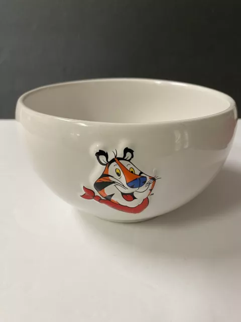 Vtg Houston Harvest Kelloggs Tony The Tiger 2001 Cereal 6" Bowl Frosted Flakes