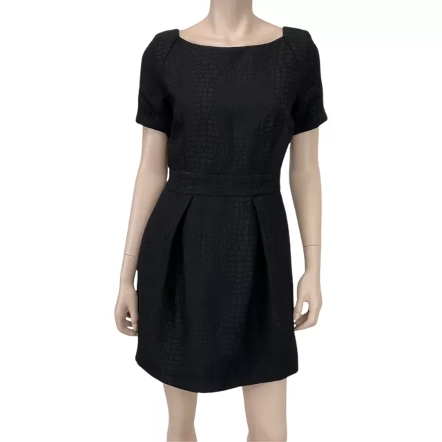 French Connection Women's Croc Luxe Short Sleeve Sheath Dress Size 8 NWT $168