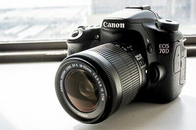 MINT Canon EOS 70D DSLR Camera with EF-S 18-55mm IS Lens (2 LENSES) 1894C002