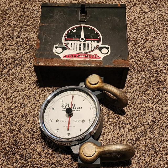 Dillon Dynamometer AP 2000-20000 lb 5" Dial 200lb Divisions Tension Gauge