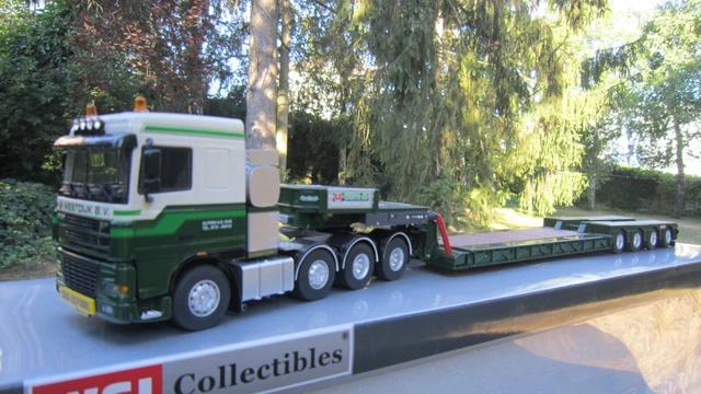 WSI 1/50 DAF XF 95 6x2 Avec Grue Et Remorque Brick – Collection