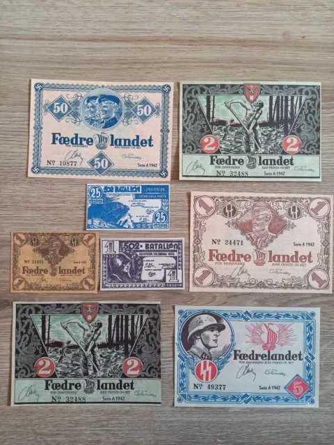 banknotes German Nazi Third Reich Denmark - copy