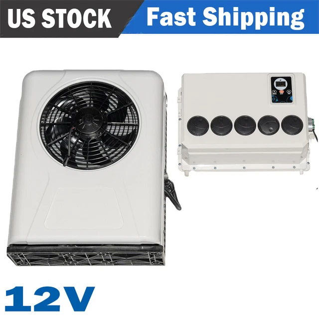 UNIVERSAL CAR AC kit 12V Truck Cab Air Conditioner For Semi Truck Bus