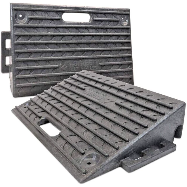 2 X KERB Access Ramps Plastic Threshold Ramp Cars Caravans Wheelchair ...