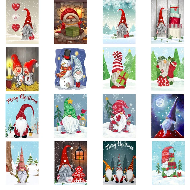 40x50cm Paint By Numbers Gnome Oil for Adults Children Room Home Wall Decor Gift