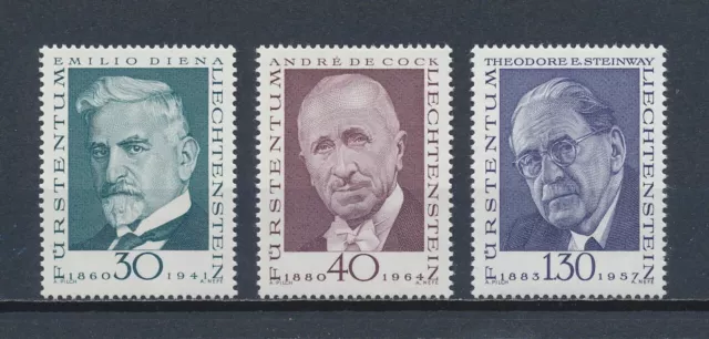 Liechtenstein 509-11 MNH, Pioneers of Philately, 1972