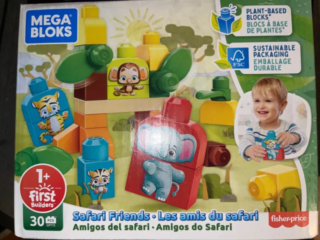 Mega Bloks 30 pcs Set Fisher Price 1+ Safari Friends