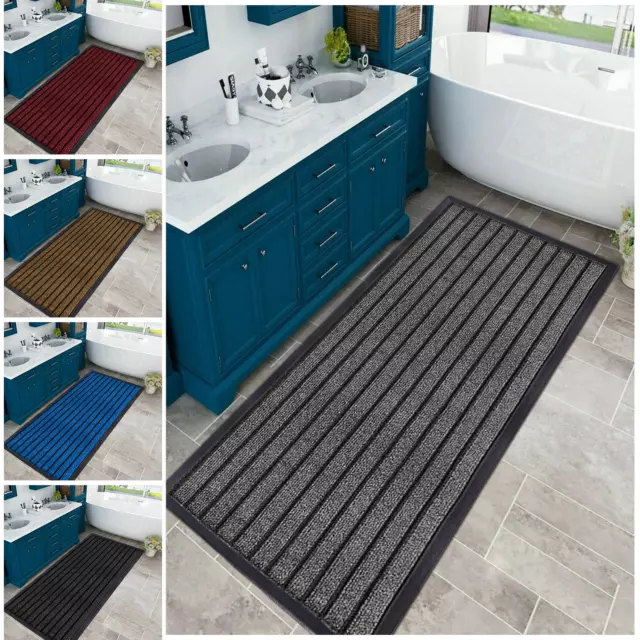 Long Bath Mat Small Medium Large Floor Mats Washable Bathroom Carpet Rug Mat