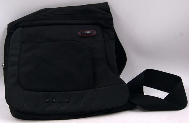 TUMI T-Tech Black Unisex Ballistic Nylon Inner Pockets Crossbody Messenger Bag