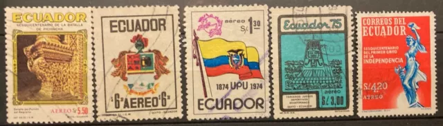 Briefmarken Ecuador LOT Sondermarken gestempelt