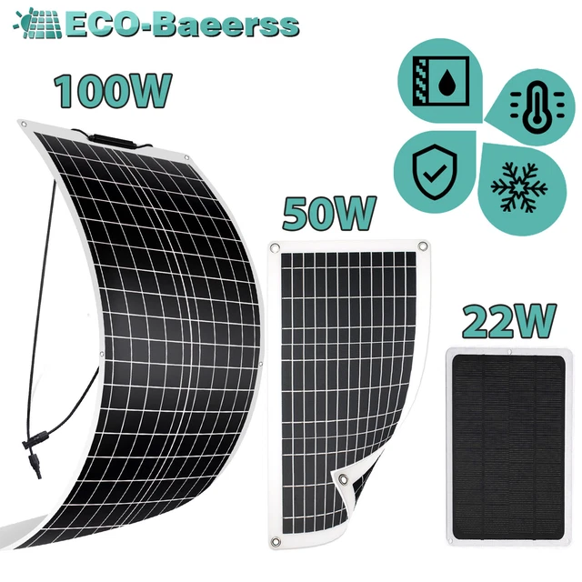 Panneau Solaire Portable 3,5W 12V - Petit Module étanche Pour Charger Batteries 9-12V - Camping, Randonnée, Voiture