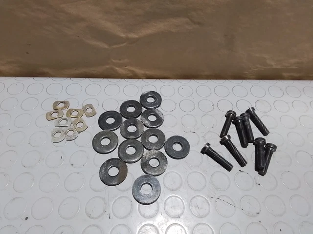 Kit 8 Viti Fissaggio Portatarga Cora - 7 Blu E 1 Bianca - Per Auto Italiane