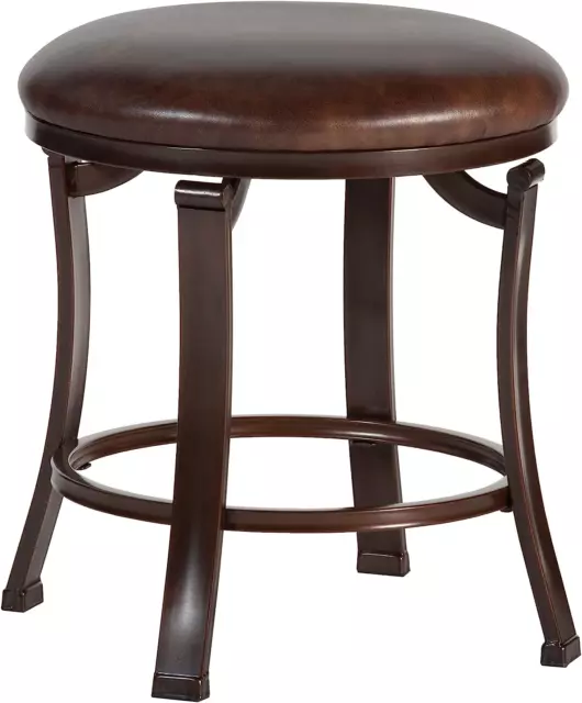 Furniture Hastings Backless Vanity Stool, Antique Brown