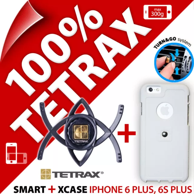 Tetrax Bundle Smart In Car Holder +Xcase Case for iPhone 6 Plus / 6S Plus (5.5")