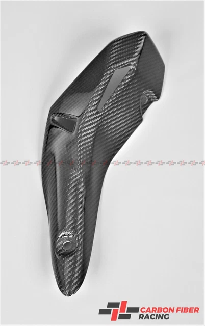 Carbon Fiber Exhaust Heat Shield For 2005-2006 Kawasaki Ninja ZX-6R – Gloss Twill