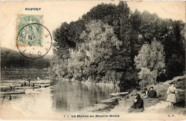CPA Maisons Alfort La Marne au Moulin Brule (1348702)