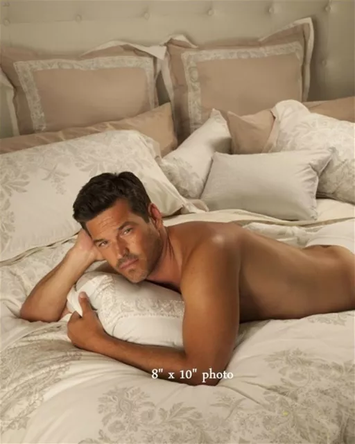 EDDIE CIBRIAN shirtless beefcake photo in bed in white sheets photo #3 sexy L172