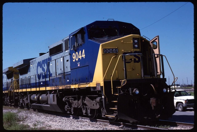 Original Rail Slide - CSXT 9044 Tampa FL 3-15-1998