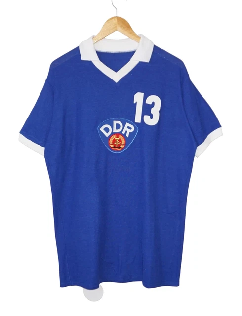 Chemise Sport Vintage Kotaura – RDA – Bleu Royal – Taille 44/46 – 70s