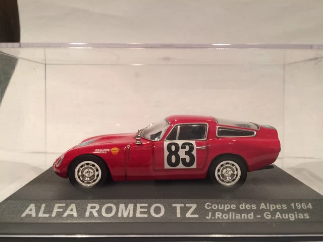 Modèle Réduit Altaya Alfa Romeo TZ #83 Coupe Des Alpes 1964 – échelle 1/43, Vintage, Occasion