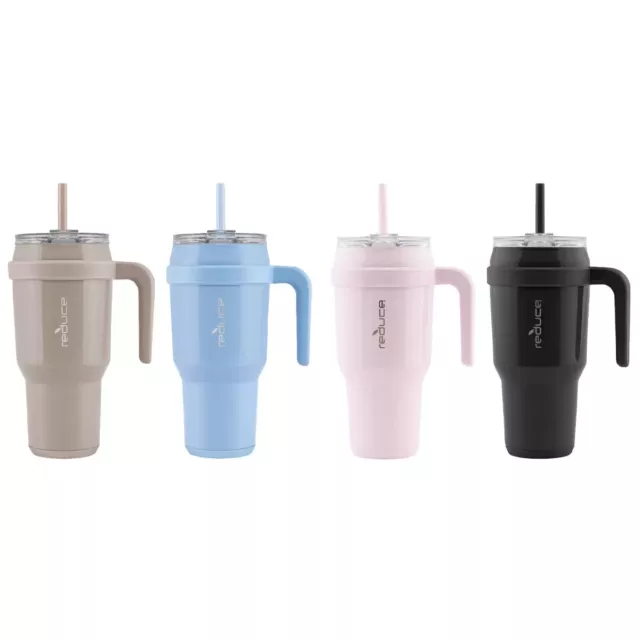 Reduce Cold1 Vacuum Insulated Mug with Lid and Straw 2 Pack in Two Colours