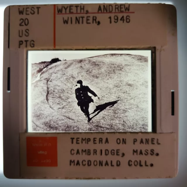 Andrew Wyeth Winter, 1946 Art 35mm Glass Slide Andrew Wyeth Winter, 1946 Art 35mm Glass Slide