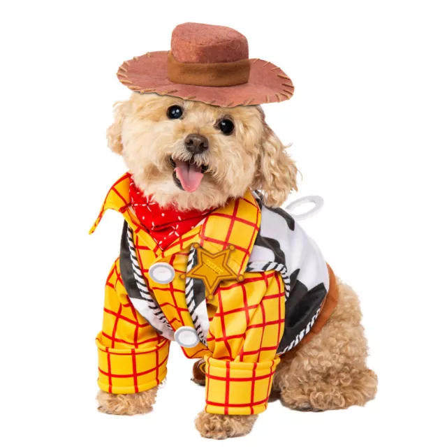 Rubie's Disney Toy Story Woody Pet Costume Cowboy Dog Cat SM-XL