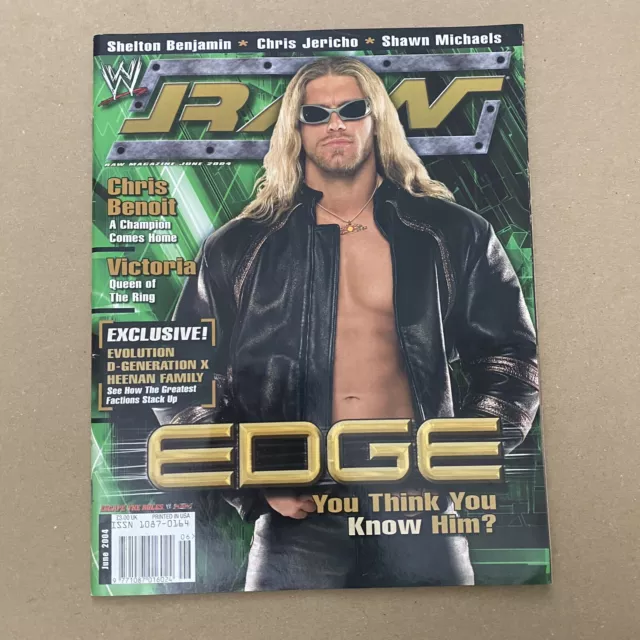 WWF / WWE Wrestling Magazine Raw / June 2004 / Edge