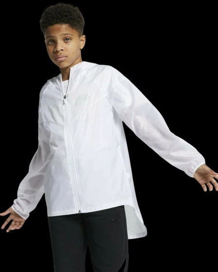 Nike Boys Large Windrunner Jacket Hoodie Sportswear Loose Fit Lightweight AQ9674