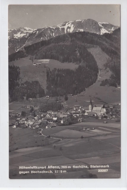 AK Aflenz gegen Hochschwab, Foto-AK 1941