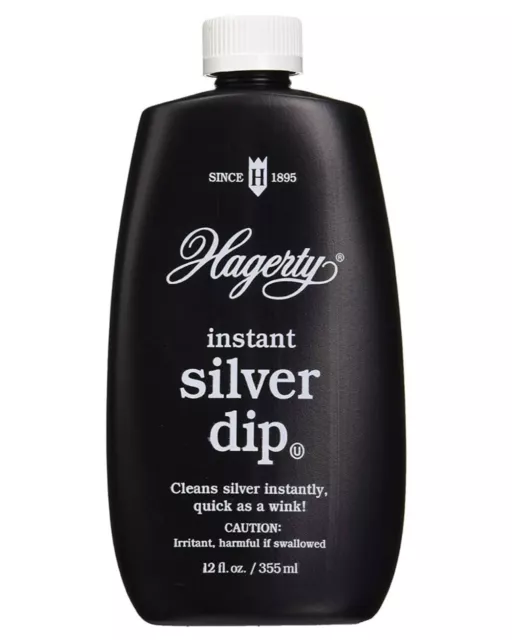 Hagerty Instant Silver Dip - Silver Cleaner and Heavy Tarnish Remover for Sil...