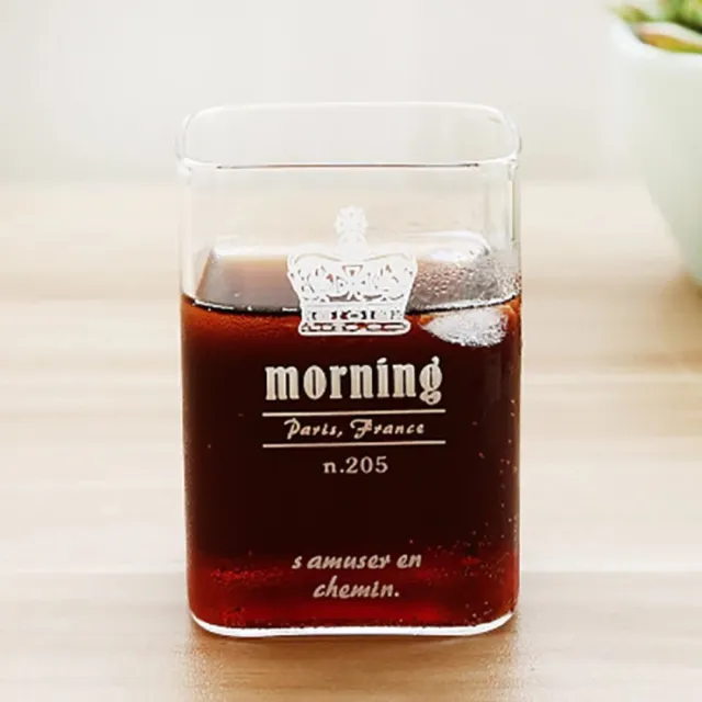 Carré Tasses en verre transparentes Verre Verres Café Pratique Tasse de café