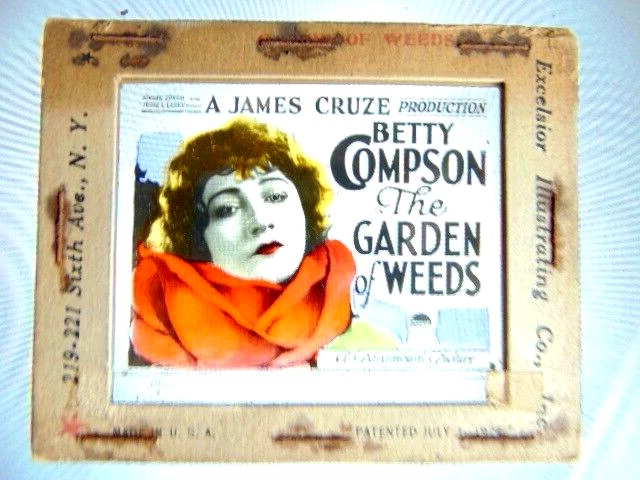 Magic Lantern movie advertising slide: The Garden of Weeds 6