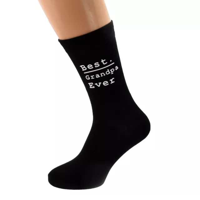 Best Father Ever Mens Black Socks Size UK 5-12 - X6N812