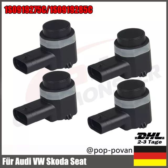 4x PDC Parksensor Einparkhilfe 1S0919275C 1S0919285C Für Audi VW Skoda