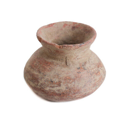 Small Pre Columbian Pottery Jar Vessel, Polished red slip. 2