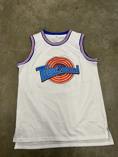 Maglia Da Basket Uomo Lola #10 / Bugs #1, Costume Halloween Anni 90, Bianco/Rosso/Nero, Taglie XS-XXL