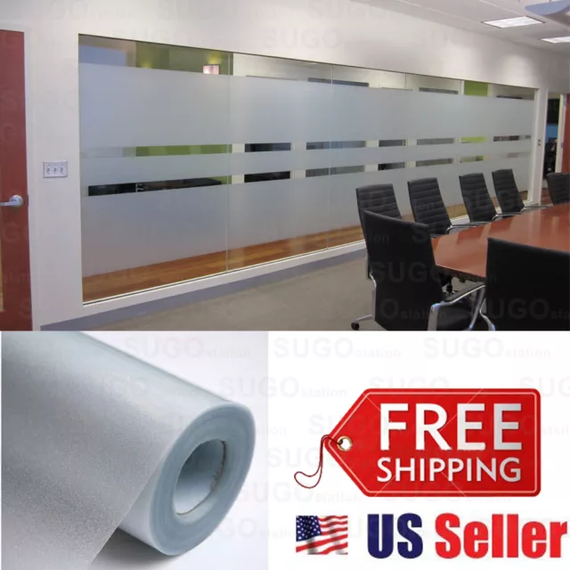 36"x6FT Frosted Privacy Static Home Decoration Window Door Glass Tint Film Sheet