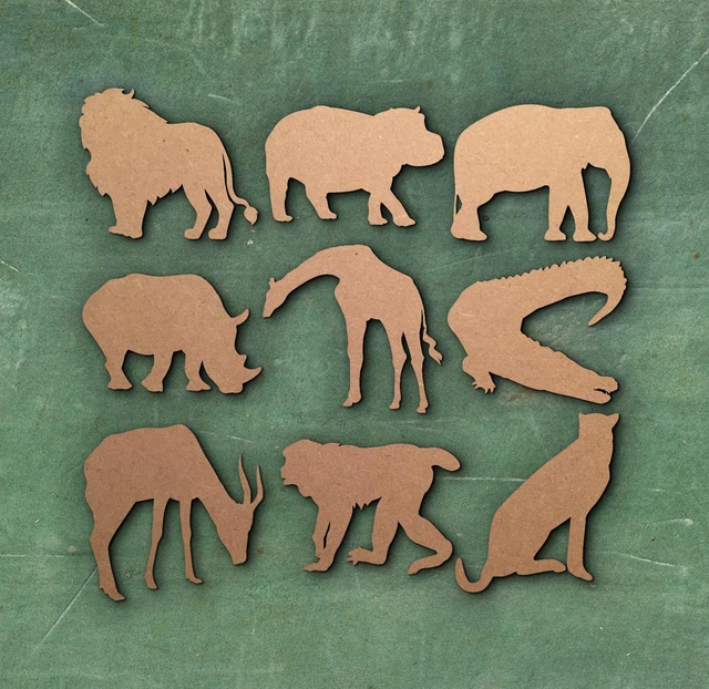 Wooden deals african animals