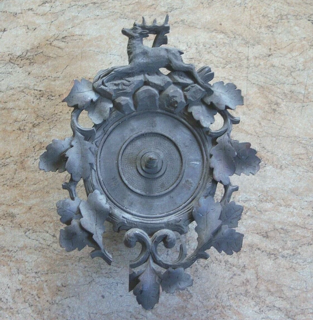 antiguo reloj de cuco sin péndulo sin pesas (35 x 26 cm)