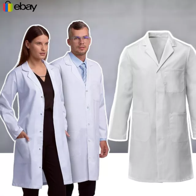 White Lab Coat Laboratory Medical Uniform Warehouse Doctor Overall Food Industry