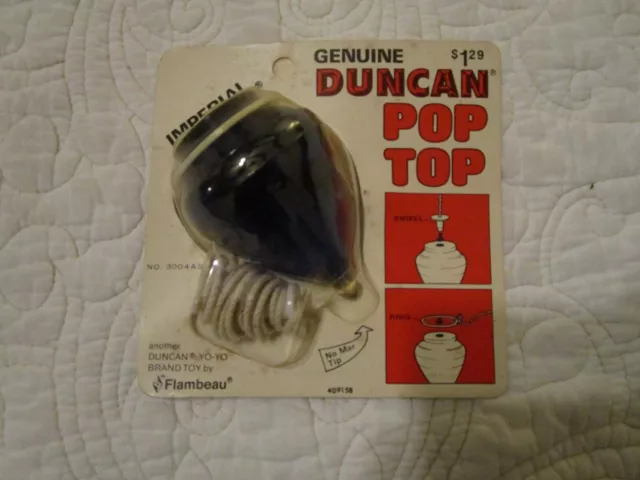 1970'S VINTAGE DUNCAN Imperial Blue Spin Pop Top, Sealed, NOS $14.95 ...