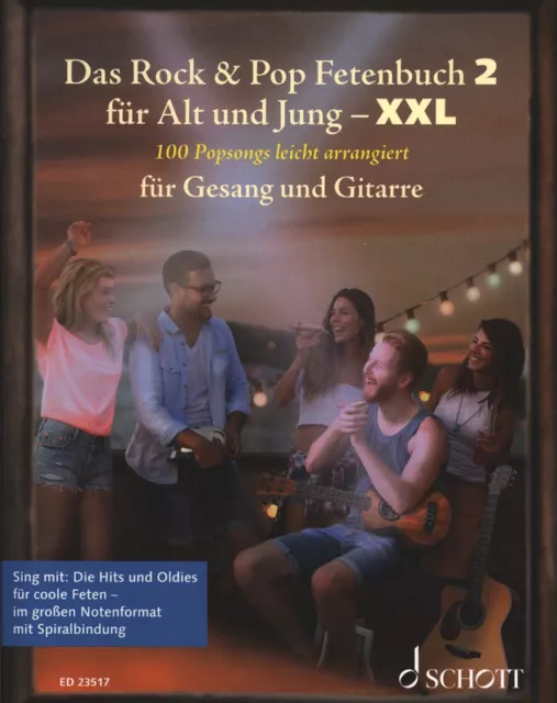 Das Rock & Pop Fetenbuch für Alt und Jung Gitarre Bd. 2 XXL - PORTOFREI !